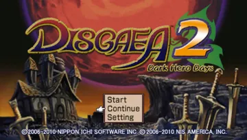 Disgaea 2 - Dark Hero Days (EU) screen shot title